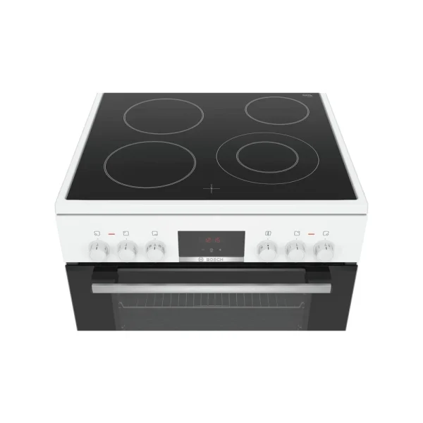 Cuisinière Vitrocéramique 66l 4 Feux Blanc – Hkr39i120 – BOSCH 5