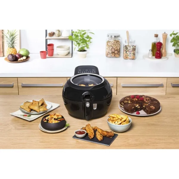 SEB Friteuse électrique Sans Huile De 1,2KG Pour 6 Personnes 1350W Noir 1