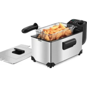 Aigo Agni 30HEY Friteuse 3L 2200W Sans BPA Acier Inoxydable Argenté 9