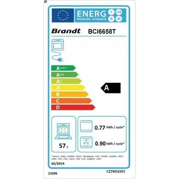 BRANDT BCI6658T-Cuisiniere Table Induction-3 Zones-Four Electrique-Pyr… 3