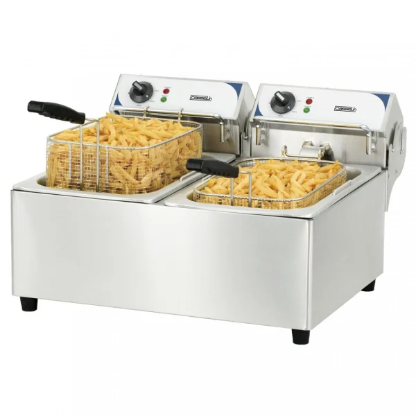 Friteuse électrique 2x10l 2x2800w Inox – Cfe102 – CASSELIN 1