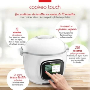 Moulinex Cookeo Touch – CE901100 – 1600 W – Blanc 13