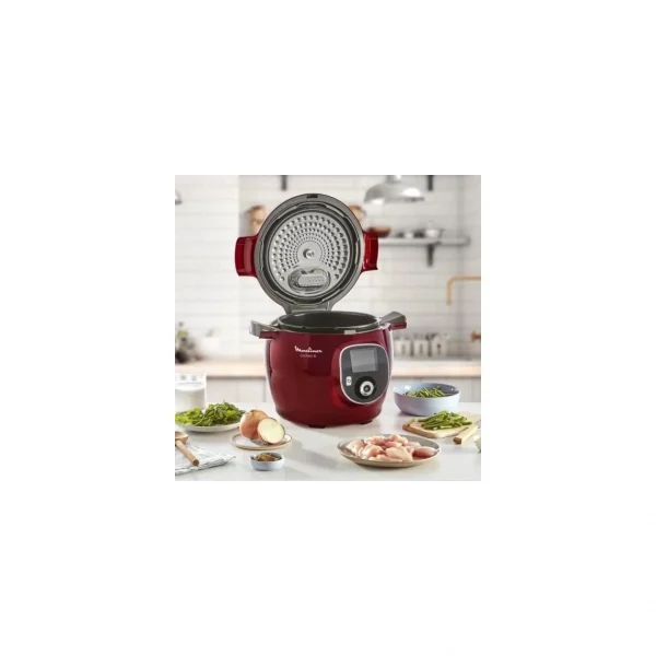 Multicuiseur Intelligent 6l 1600w Rouge – Ce85b510 – MOULINEX 6