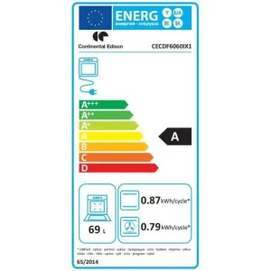 Cuisiniere Gaz CONTINENTAL EDISON CEDF6060IX1 – 4 Feux – Inox – L60 X… 7