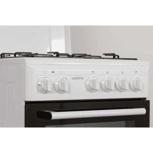 Cuisiniere Gaz OCEANIC OCEACG50GW – 4 Feux – L49,8 XP61 XH 86 Cm – Bla… 5