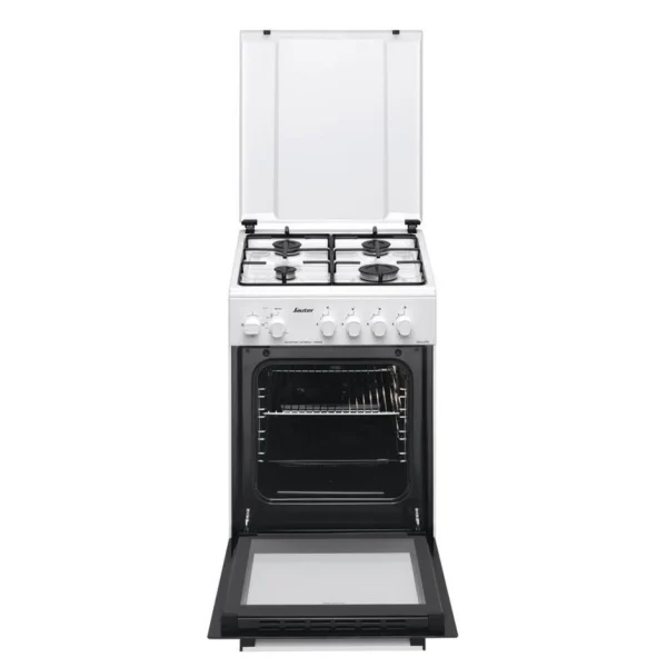 Cuisiniere Gaz SAUTER SCG1553W 4 Foyers Gaz Blanc 4