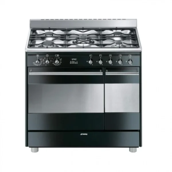 Cuisinière Gaz SMEG SCB92MN8 5 Foyers Double Fours 3