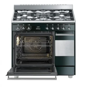 Cuisinière Gaz SMEG SCB92MN8 5 Foyers Double Fours 11