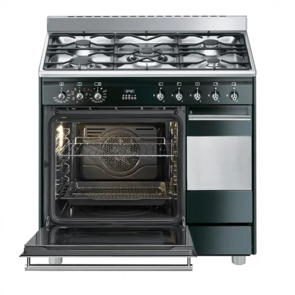 Cuisinière Gaz SMEG SCB92MN8 5 Foyers Double Fours 4