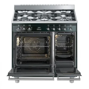 Cuisinière Gaz SMEG SCB92MN8 5 Foyers Double Fours 13