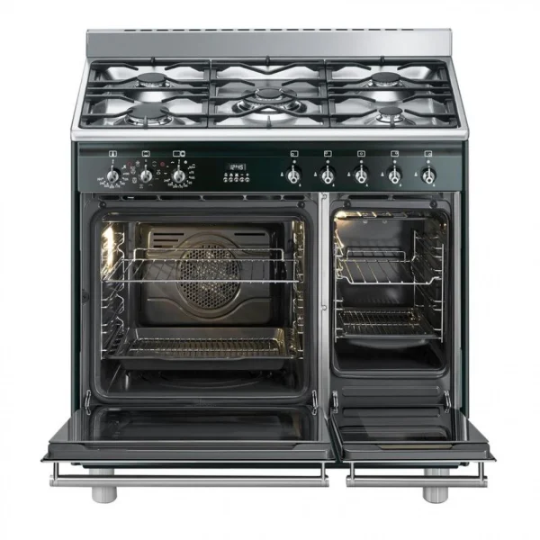 Cuisinière Gaz SMEG SCB92MN8 5 Foyers Double Fours 5