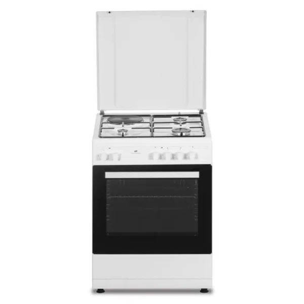 Cuisiniere Mixte CONTINENTAL EDISON CECM60FCW – 3 Feux Gaz + 1 électr… 1