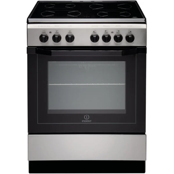 Cuisinière Vitrocéramique 59l 4 Feux Inox – I6v6c1axfr – INDESIT 1