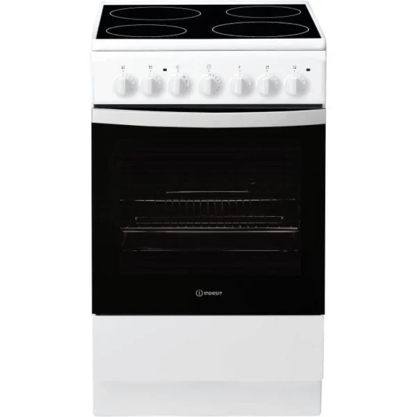 Cuisinière Vitrocéramique Électrique 61L INDESIT 50cm, IS5V4PHW/E 1