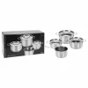 Excellent Houseware Ensemble De Casseroles 7 Pcs Acier Inoxydable 6 Mm 10