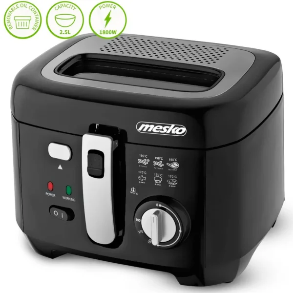 Friteuse Capacité 2.5 Litres 1800W Mesko MS 4908 1