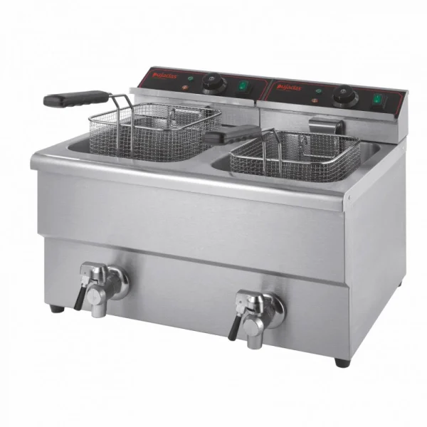 Friteuse Professionnelle 2 X 8 Litres Avec Robinet Vidange – Pujadas – 1