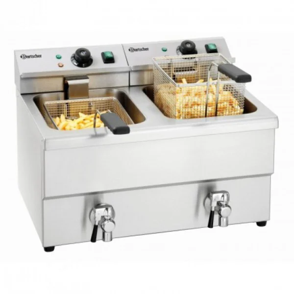 Bartscher Friteuse Professionnelle à Poser Double Imbiss II – 2 X 8 Litres – Ba… 1