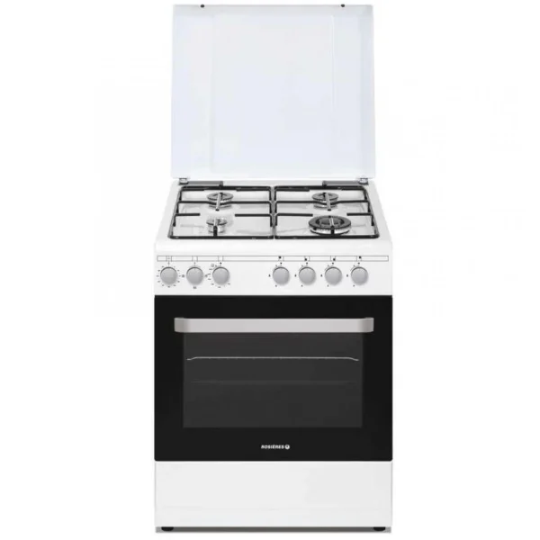 Cuisinière Gaz 63l 4 Feux Blanc – Rgg663csw/e – ROSIERES 1