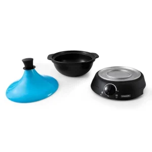 Tajine électrique Avec Pot En Terre Cuite 3l K-jine Bleu Kitchencook 11